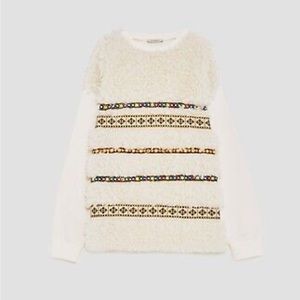 Zara fuzzy sweater